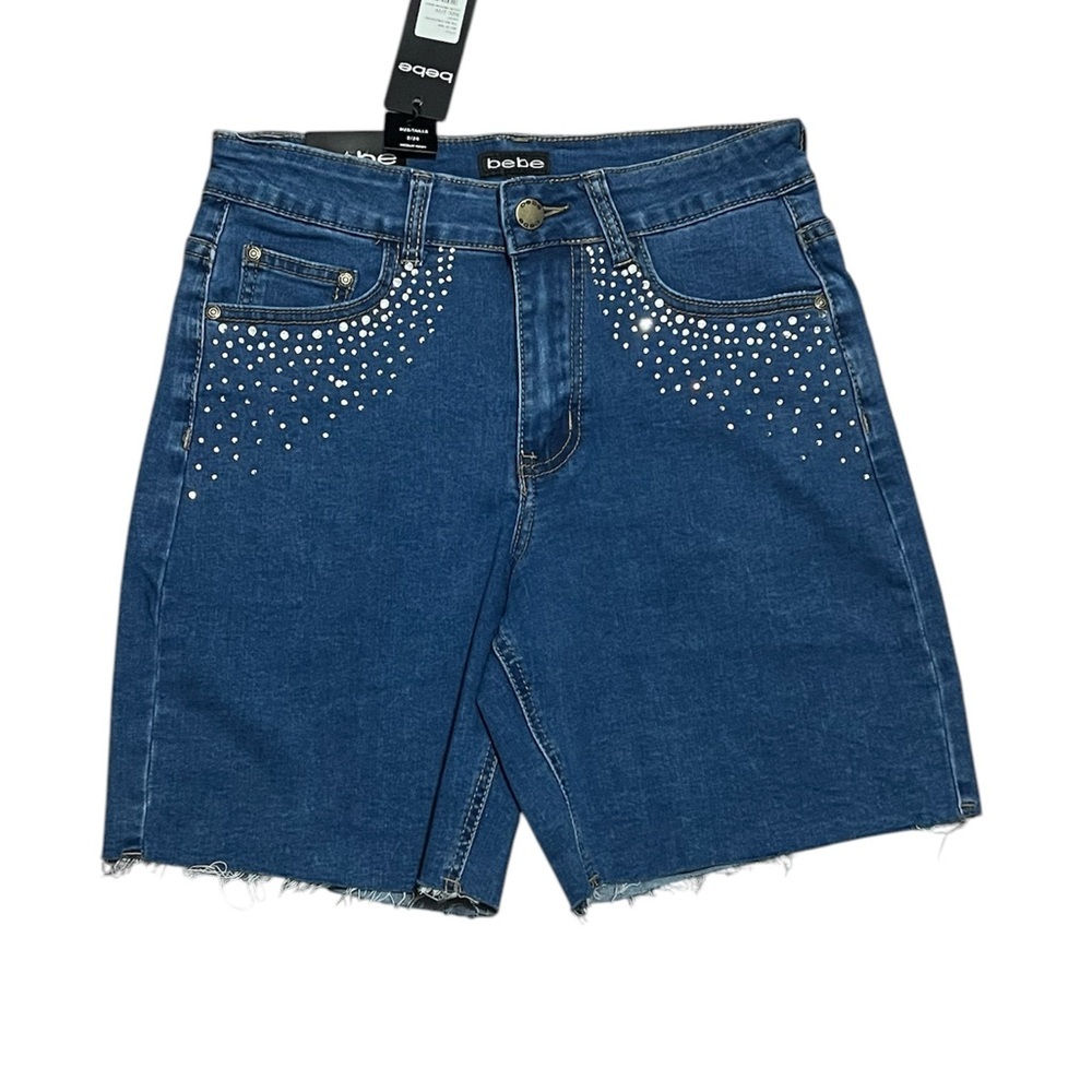 Bebe Blue Denim shorts. NWT. See 2/26.